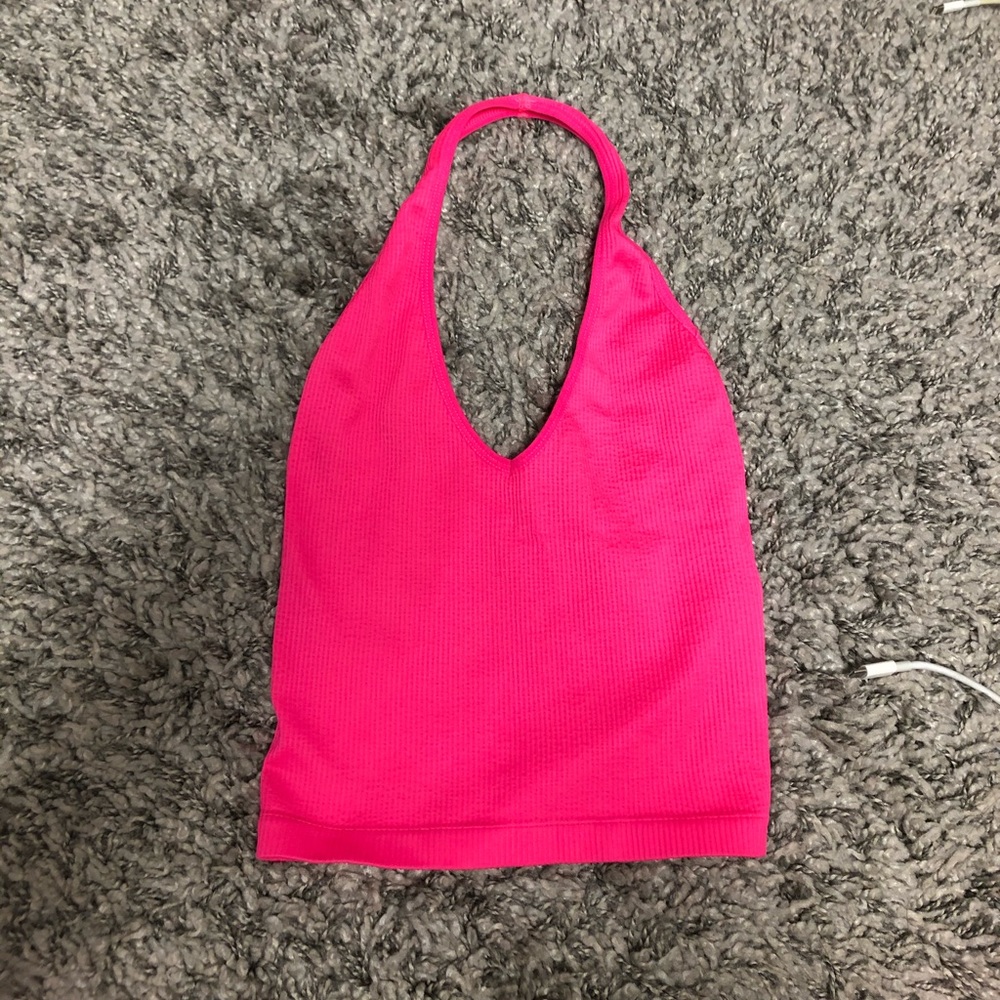 UO out from under pink halter top